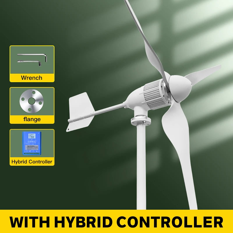 SMARAAD 6000W Off-Grid Wind Turbine Generator with MPPT Controller 6KW With Controller / CHINA / 12V