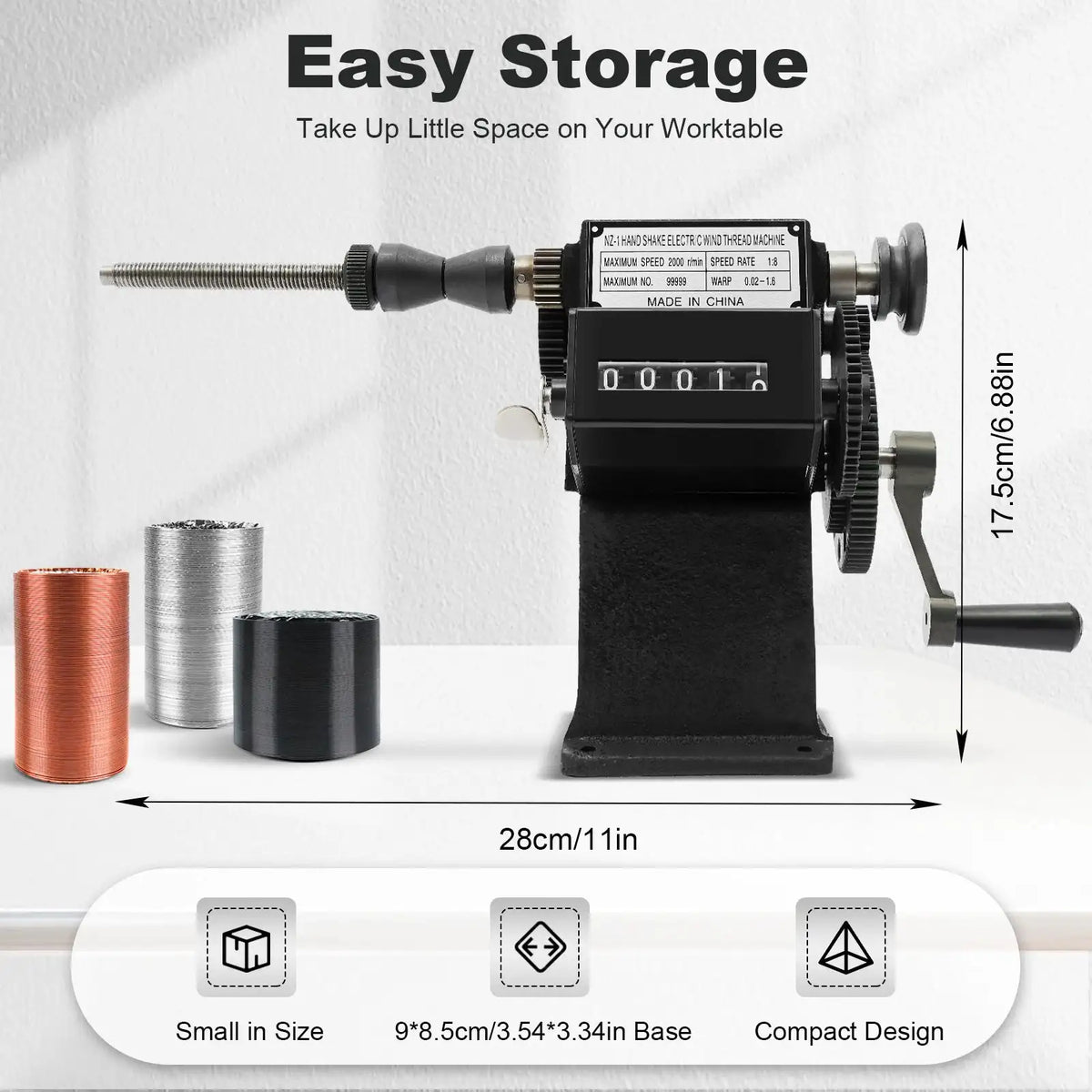 Fishing Line Spooler With Counting Machine &ndash; Precise Count