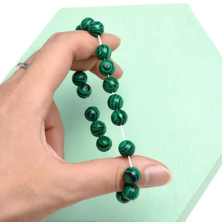 Natural Malachite Bracelet &ndash; Healing Properties for Diabetes Relief