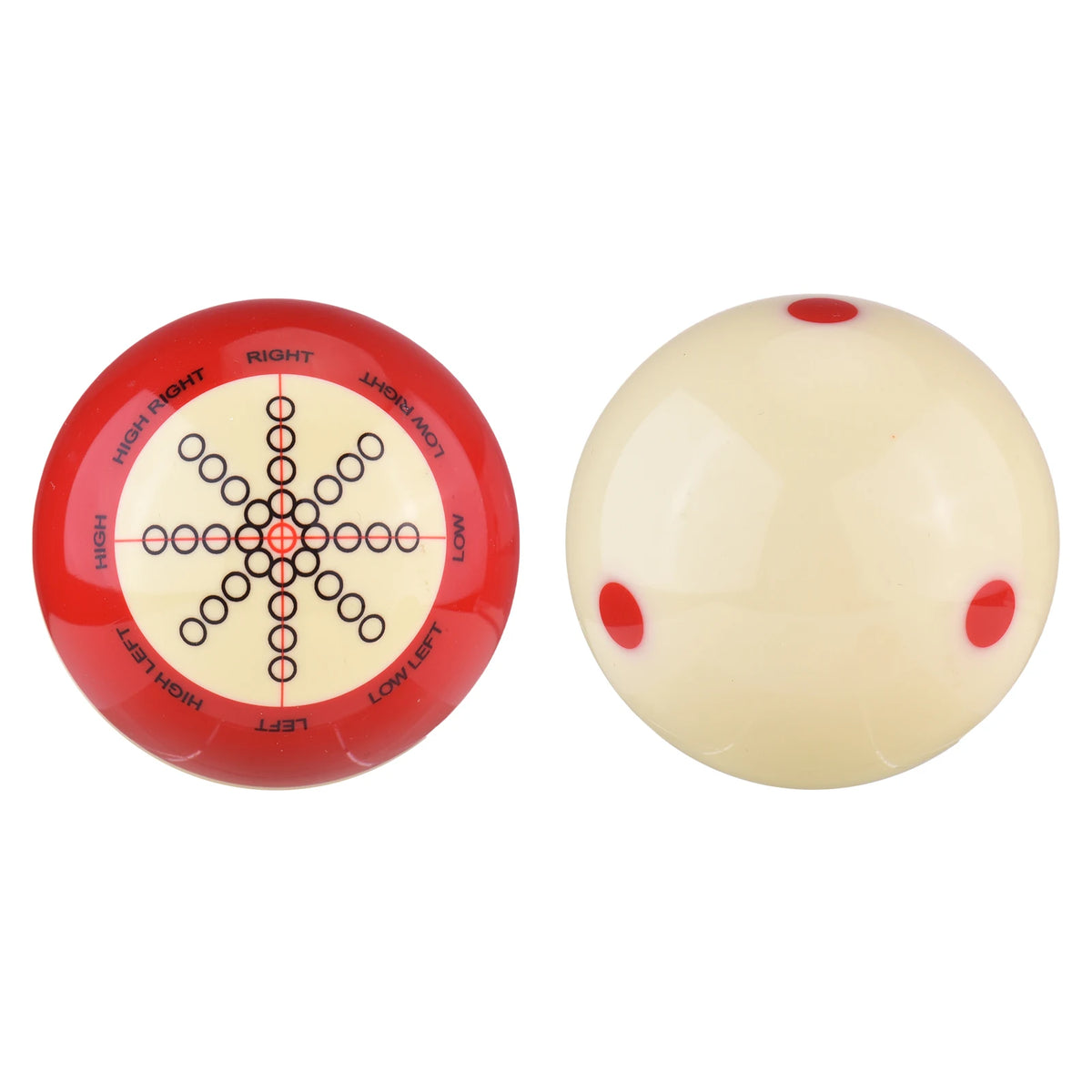 Red White Resin Billiard Ball &ndash; Long Lifespan Resin 1set