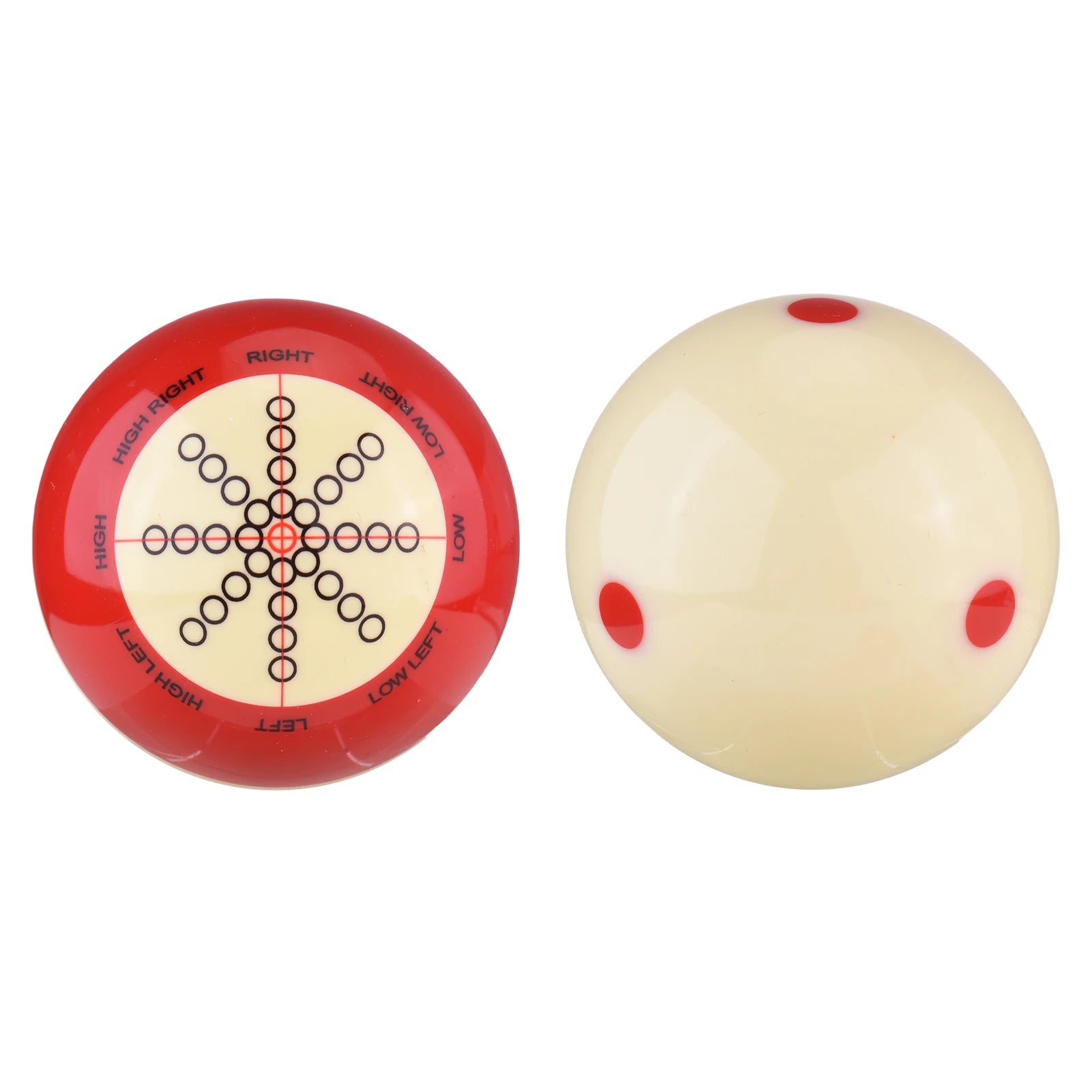 Red White Resin Billiard Ball &ndash; Long Lifespan Resin 1set