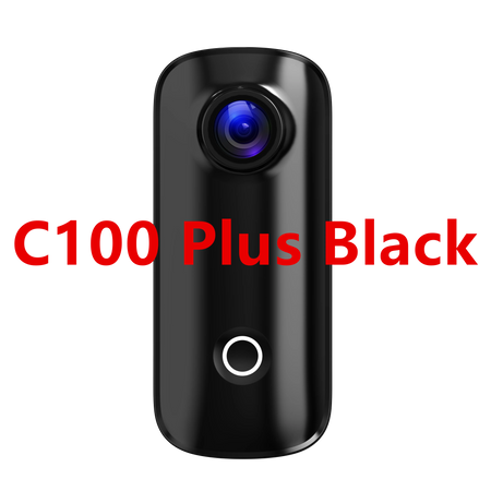 SJCAM C100 Plus Mini Thumb Camera &ndash; 4K Ultra High Definition Recording C100 Plus Black / Standard