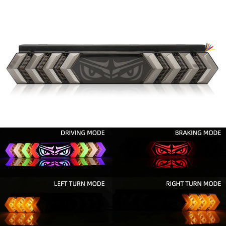 Devil's Eye Tail Lights &ndash; Waterproof and Shockproof LED Signal Lights RGB