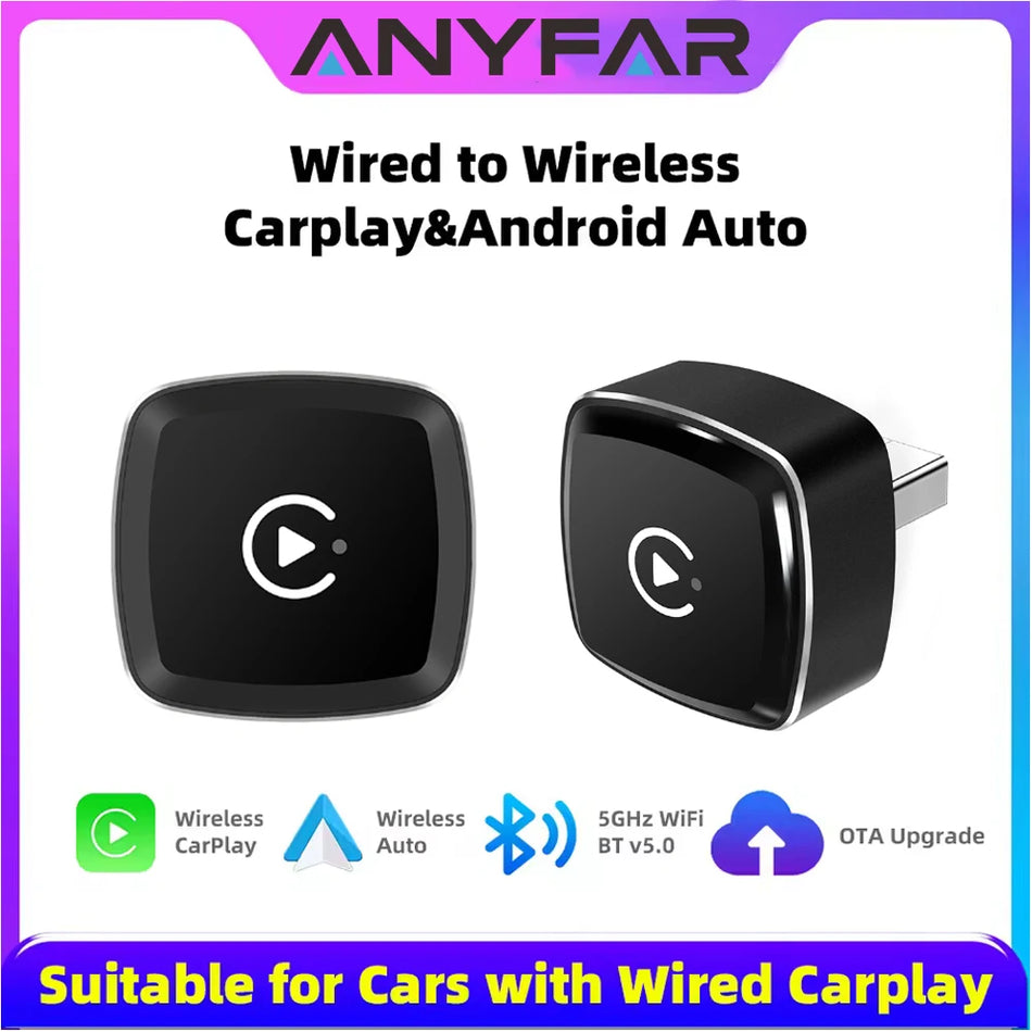 Wireless CarPlay Android Auto 2in1 AI Box For VW, Toyota, Nissan, Honda