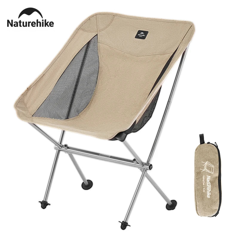 Ultralight Camping Chair With High Load Capacity, Foldable Outdoor Moon Chair