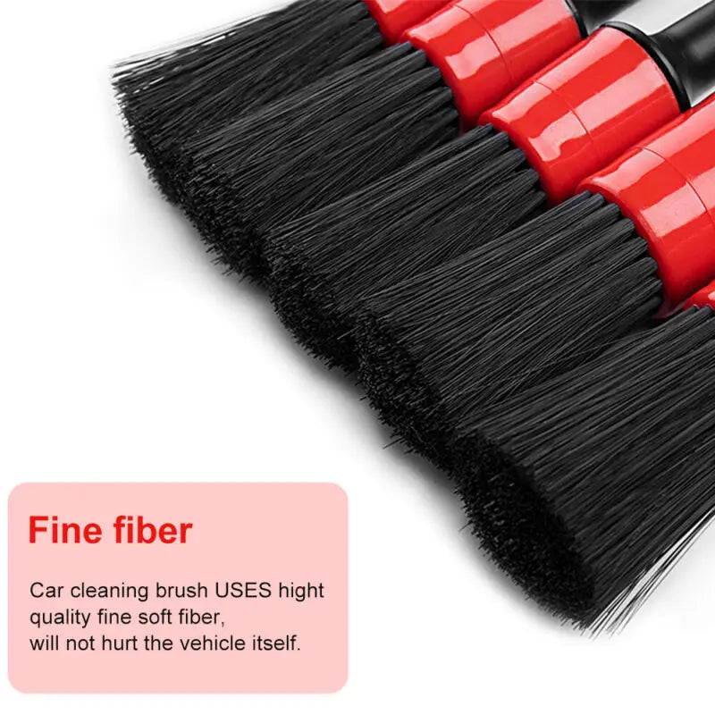 5 Pcs Car Cleaning Brush Kit &ndash; Multi Size Detail Cleaning