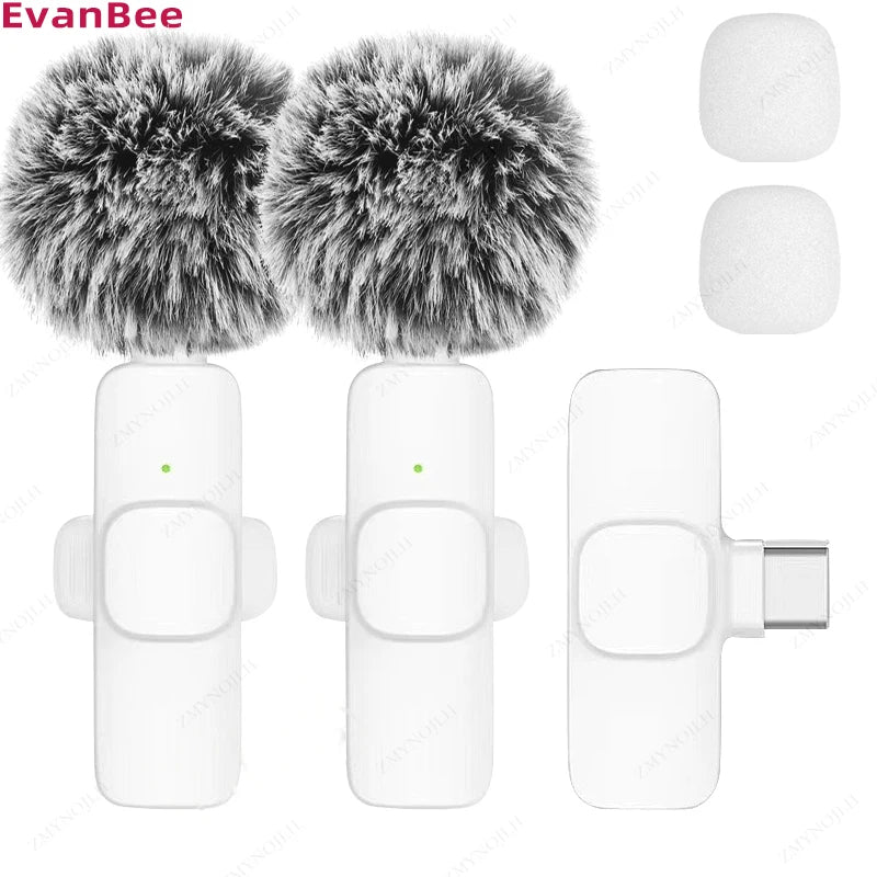 ZMYNOJLH Wireless Lavalier Microphone for iPhone, Android, and PC