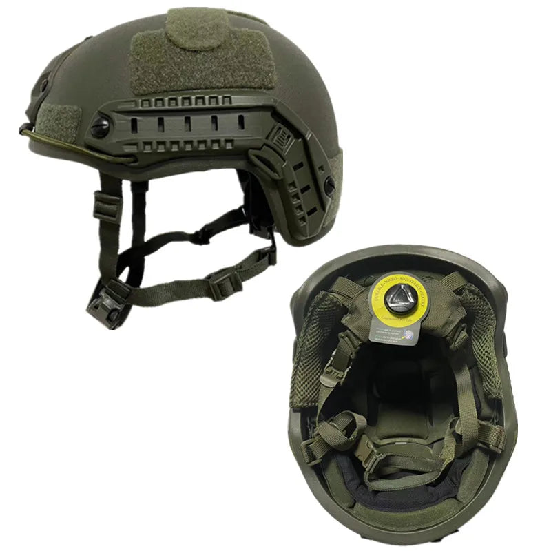 Ballistic ACH High Cut Tactical Helmet &ndash; Ultra Lightweight Green-wendy