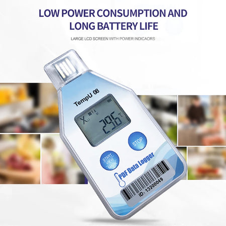 TempU08B &ndash; IP67 Waterproof Temp And Humidity Data Logger