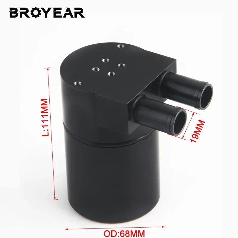 Aluminum Universal Oil Catch Can Tank for BMW 335i N54 by InterCyprus Trading Ltd