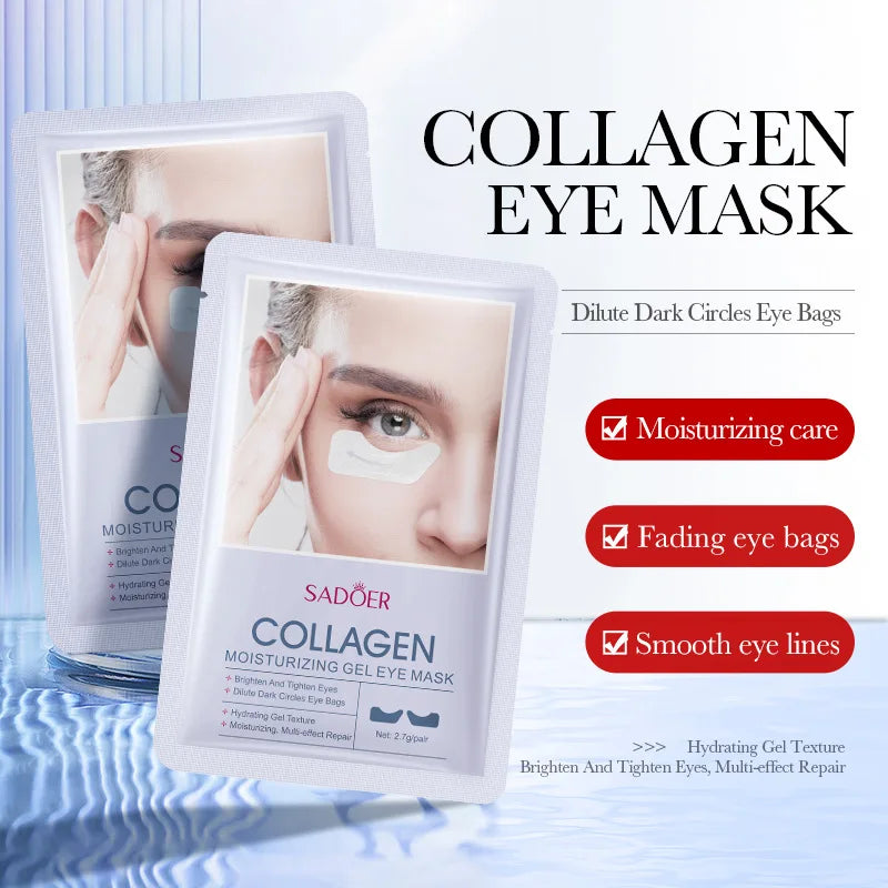 10pcs Hyaluronic Acid Collagen Face Mask for Moisturizing &amp; Firming Skin