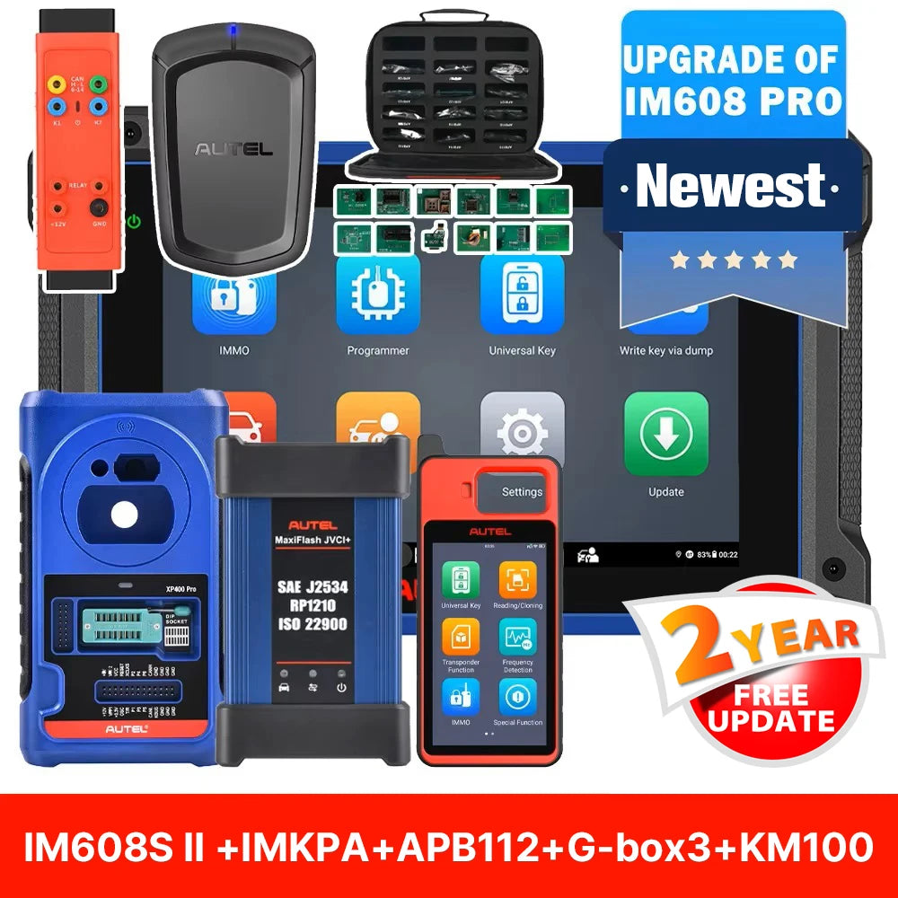 Autel IM608 II &ndash; Top IMMO Function For Key FOB Coding IM608S II Kit KM100 / GERMANY