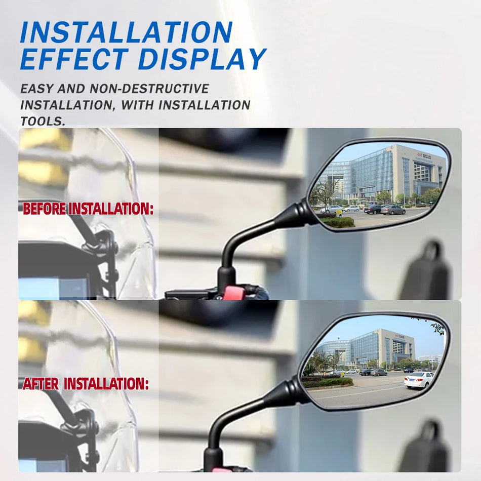 Honda CB500X CB500F Πλατιά Πλευρικά Καθρέφτες με Κυρτό Γυαλί