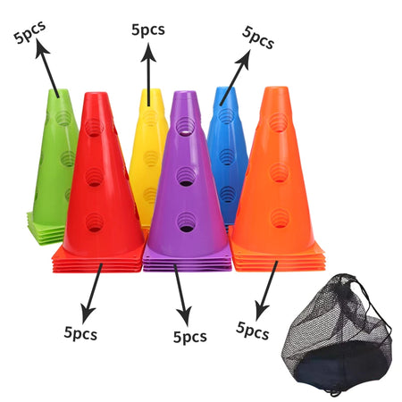 23cm Mark Cones for Speed and Agility Training 30 pcs