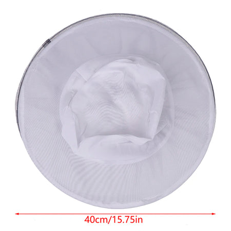 Beekeeping Protective Bee Hat Veil Combo &ndash; White Mesh