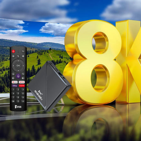 MYSTB Android 14 8K Quad-Core TV Box with Dual WiFi &amp; Voice Control