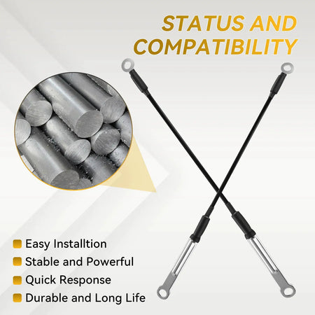 2Pcs Rear Door Tailgate Cable Rope 2H5829491E Compatible With Volkswagen Amarok 2010-2020 Pickup Trunk Support Straps Tie Cable by InterCyprus Trading Ltd