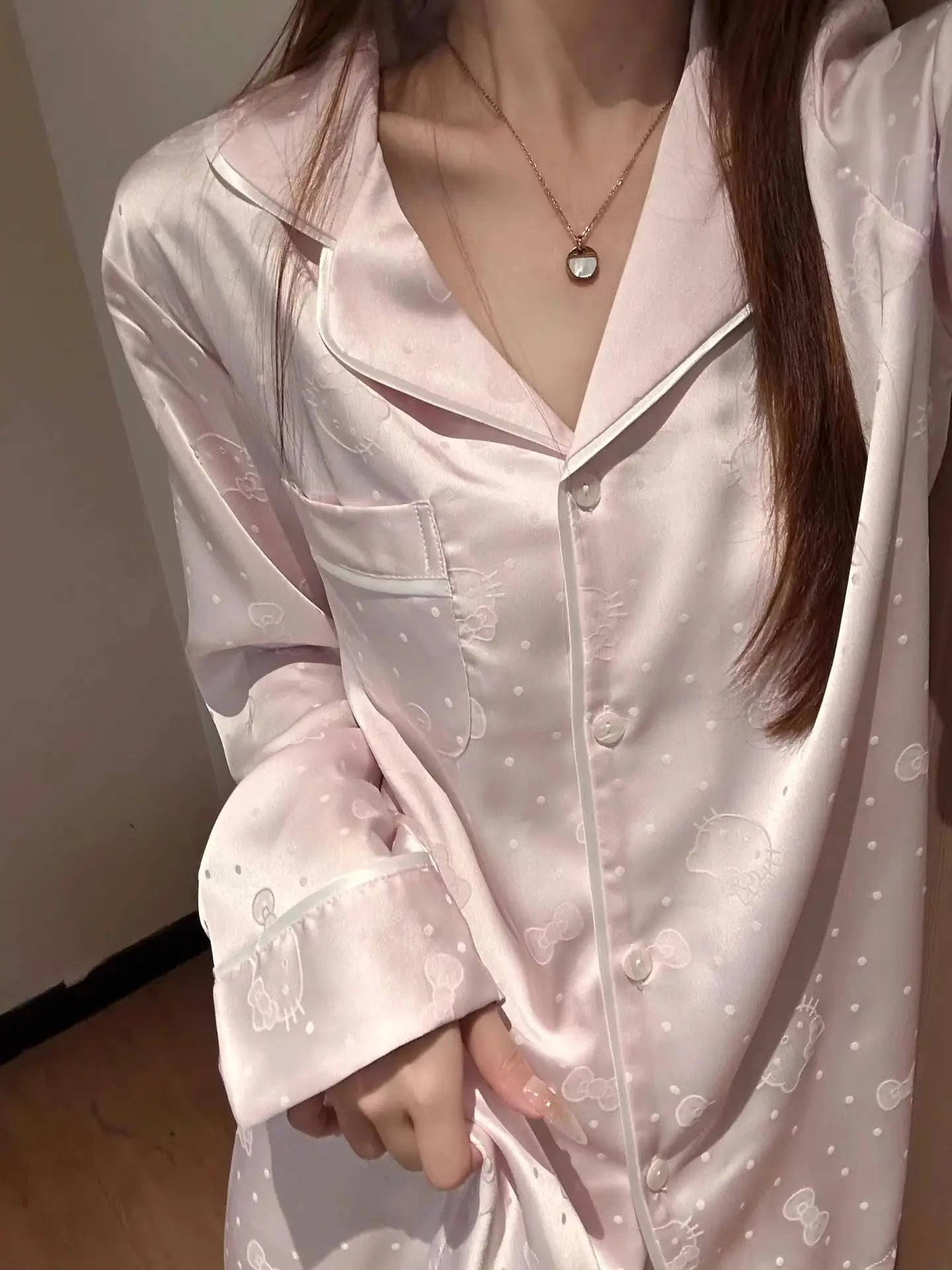 Hello Kitty Pajama Set - Cute and Comfortable Nightwear for Women