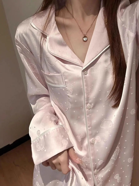 Hello Kitty Pajama Set - Cute and Comfortable Nightwear for Women