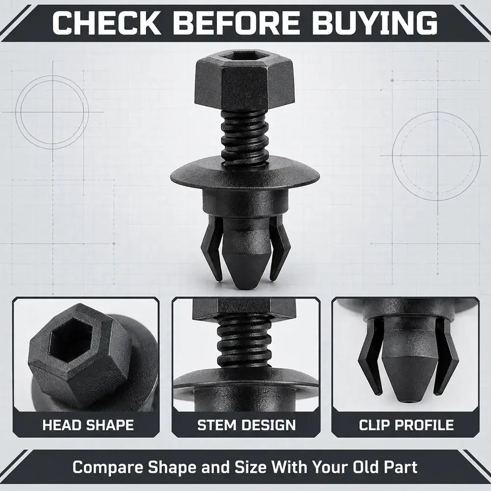 10 Pack 3C0853934 Push Rivet Clips for VW Passat Audi Q5 by InterCyprus Trading Ltd