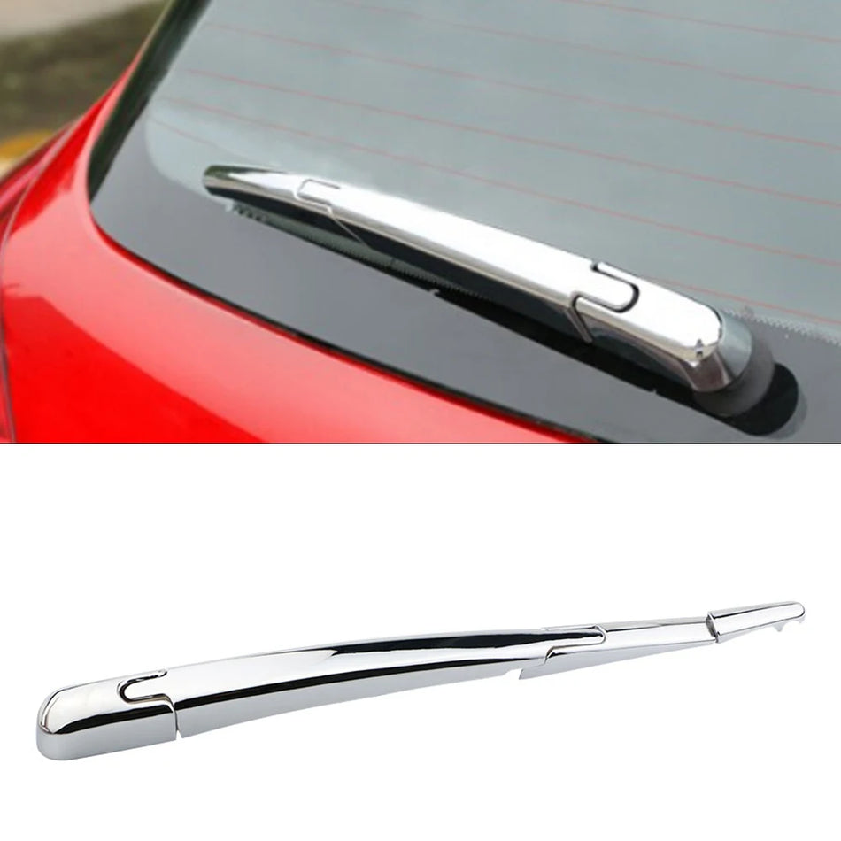 Chromuotas valytuvo dangtelio apdailos lipduko rinkinys Peugeot 3008 2013-2015 galiniam stiklo langui, 3 dalių