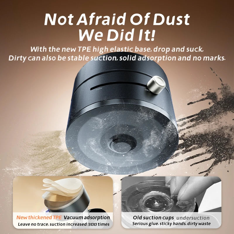 SINGPOD Magnetic Vacuum Car Mount &ndash; Adjustable Foldable Design