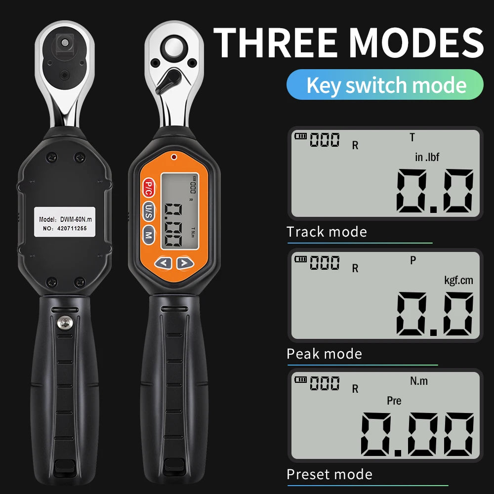 DWM-60N.m Digital Torque Wrench &ndash; Real Time Readout