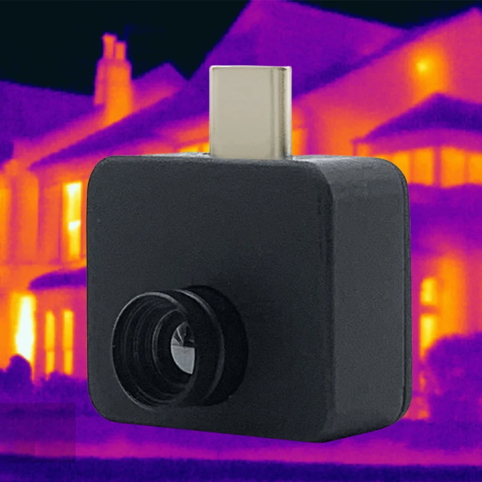 Portable Android Type-C Thermal Camera - 32x32 Pixels, -20 to 1000&deg;C Range, Infrared Imager