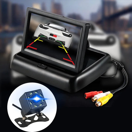 E-ACE 4.3 Inch Car Rear View Monitor - Folding Easy Install