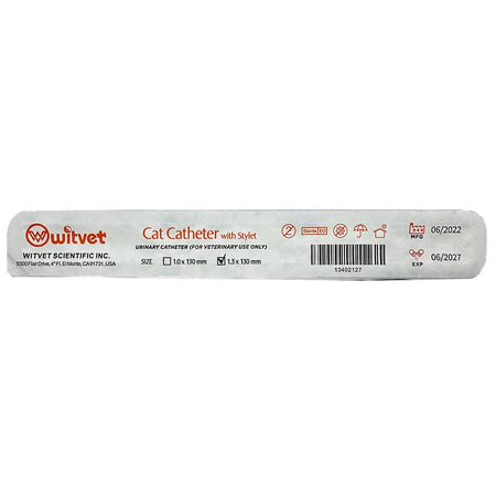 Urinary Cat Catheters With Stylet - Open End 1.0 And 1.3