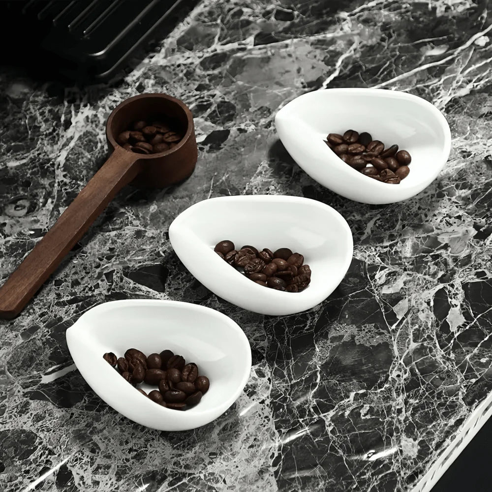 Coffee Bean Metering Plate &ndash; Elegant Ceramic Design