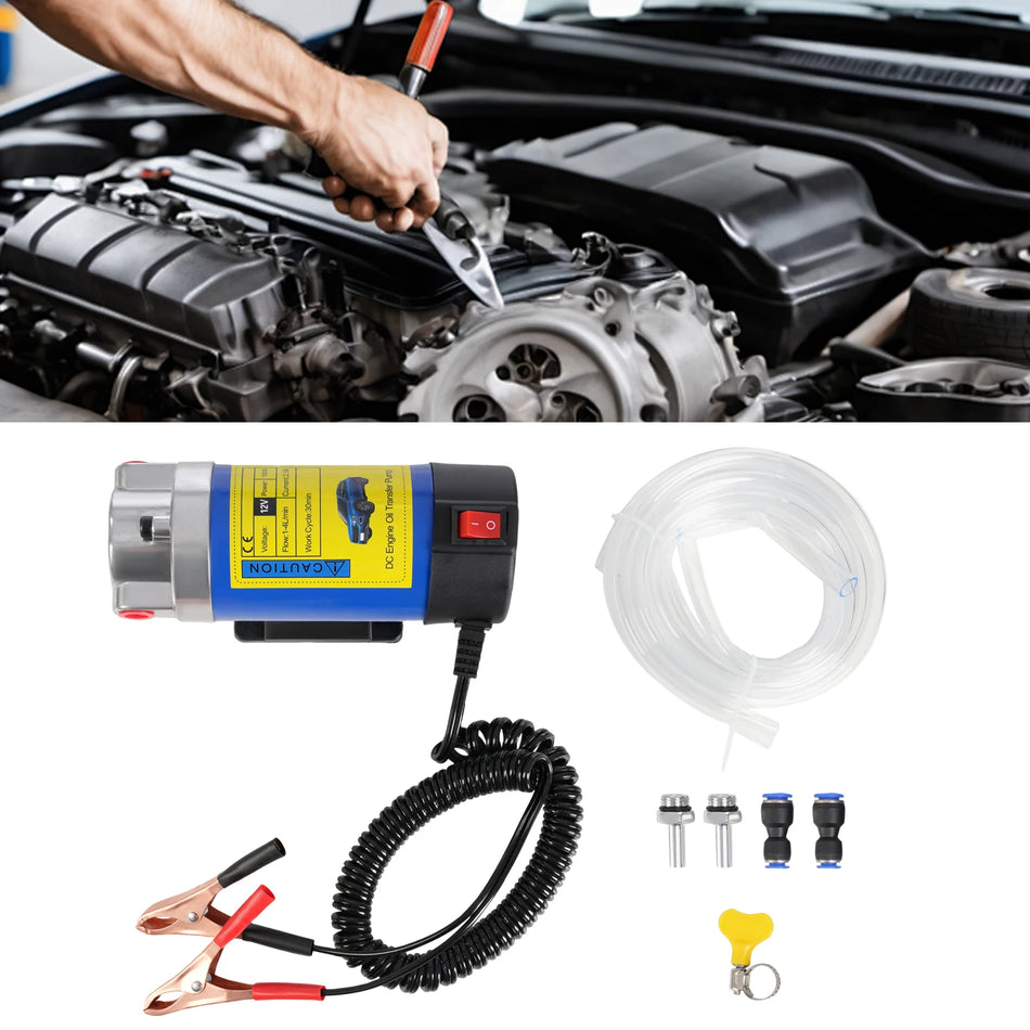 Elektrisk hydraulisk pumpe 12V olieudtrækker – bærbar