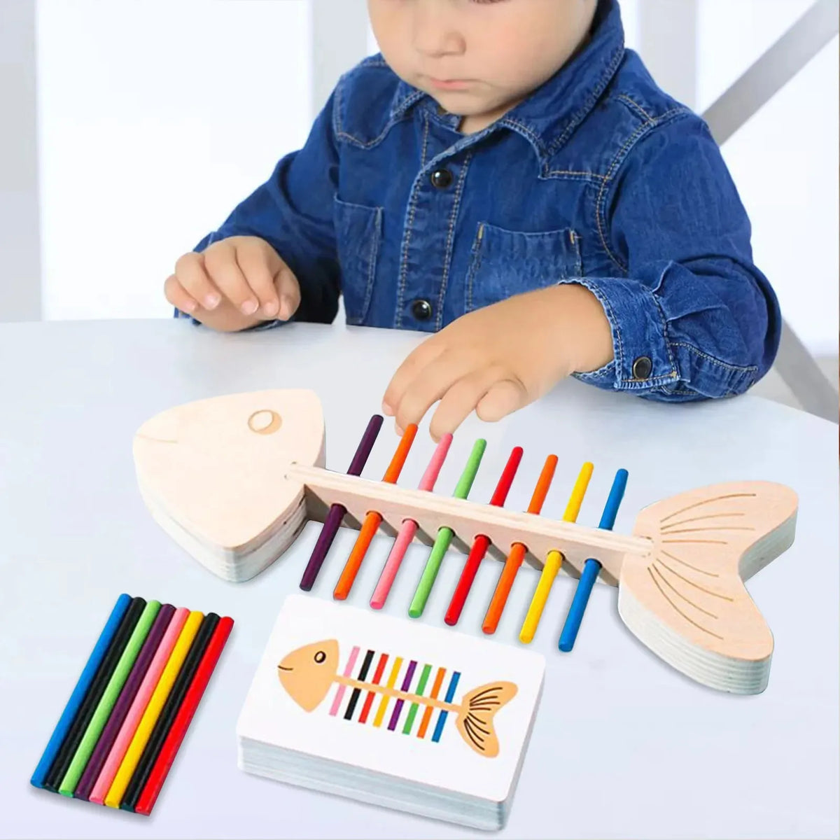 Color Matching Educational Montessori Toy for Kids Aged 3+ - Enhance Hand-Eye Coordination &amp; Cognitive Development