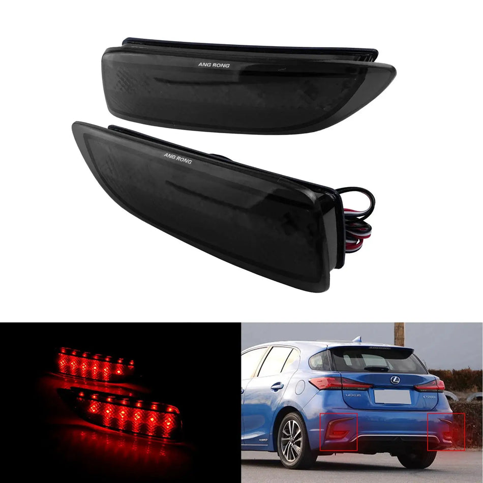 Suitsetatud LED tagumine kaitseraua valguskomplekt Lexus CT200h jaoks