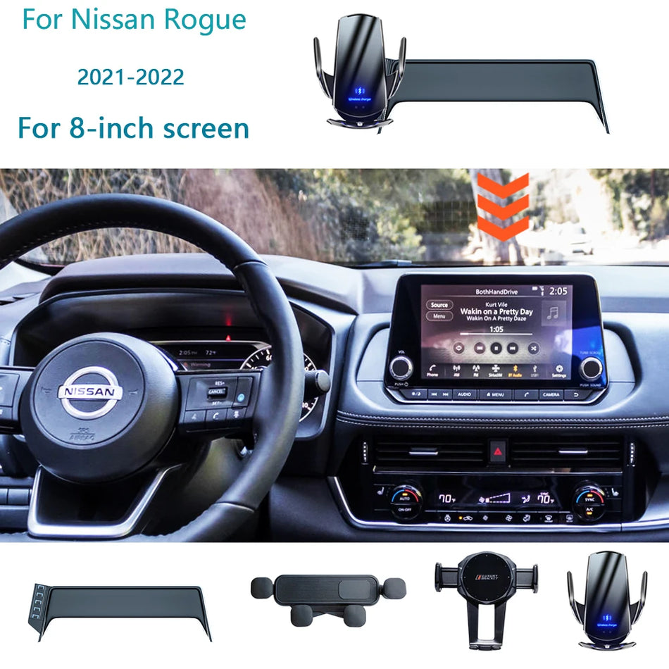 Suport pentru încărcător wireless de 8 inch Nissan Rogue 2021 2022