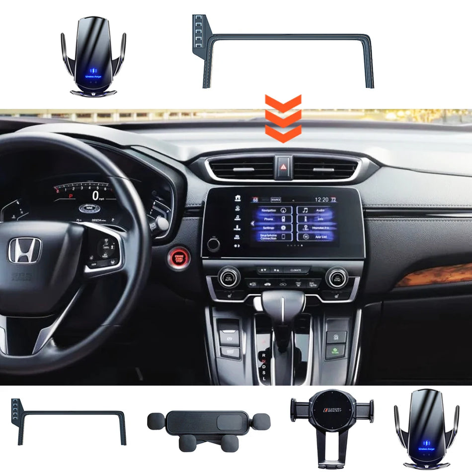 Honda CRV Trådlös Biltelefonhållare 15W 7 5 Tum Skärm