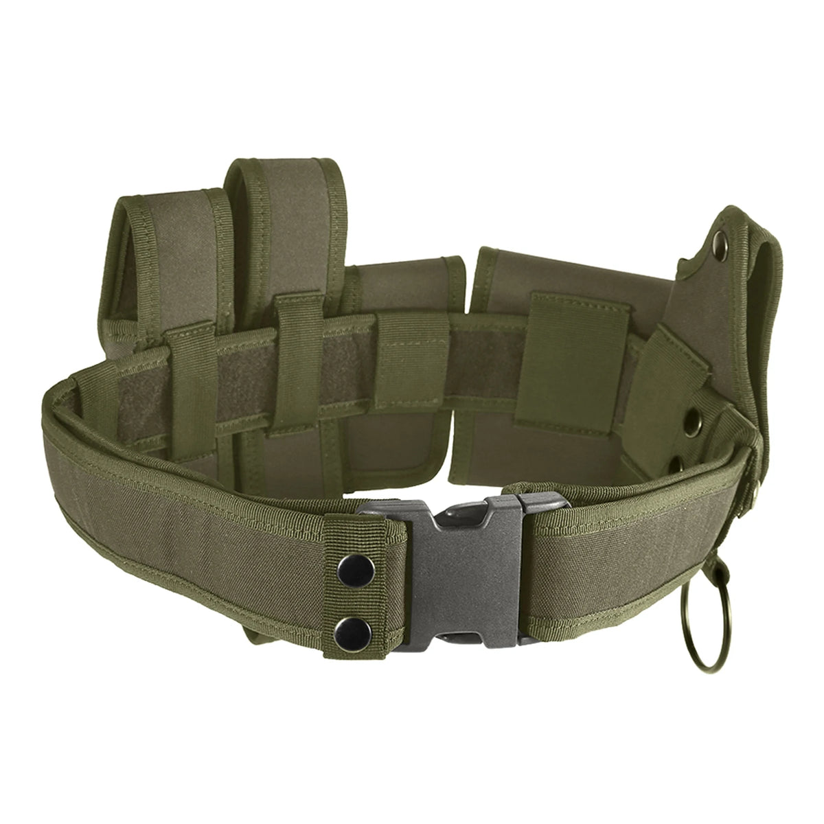 6 In 1 Utility Belt &ndash; Quick Release Pouches and Holster green