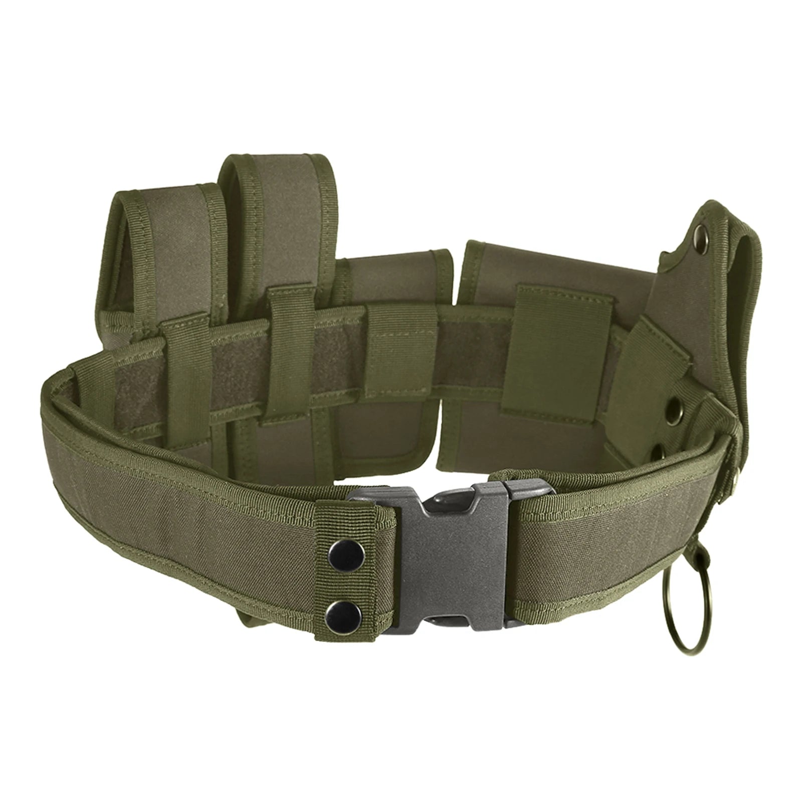 6 In 1 Utility Belt &ndash; Quick Release Pouches and Holster green