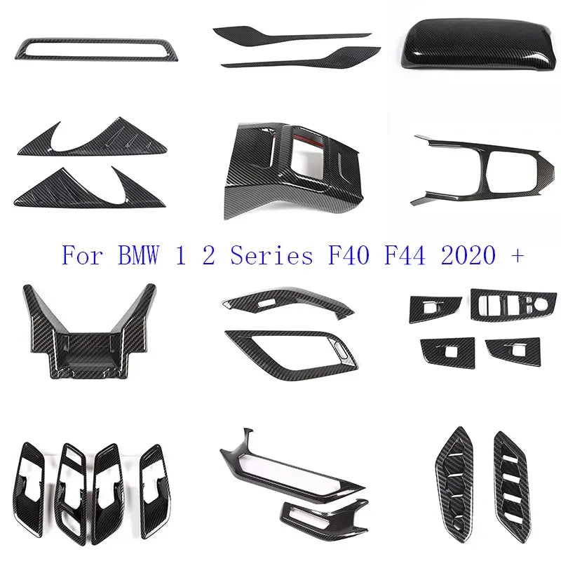 Copertura decorativa per telaio di sollevamento vetro in stile fibra di carbonio BMW ABS