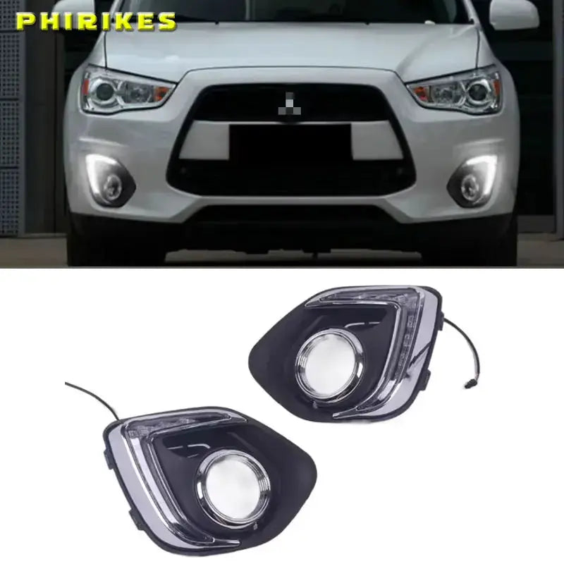 1 Set For Mitsubishi ASX 2013 2014 2015 LED DRL Daytime Running Lights Daylight Waterproof Fog Head Lamp by InterCyprus Trading Ltd