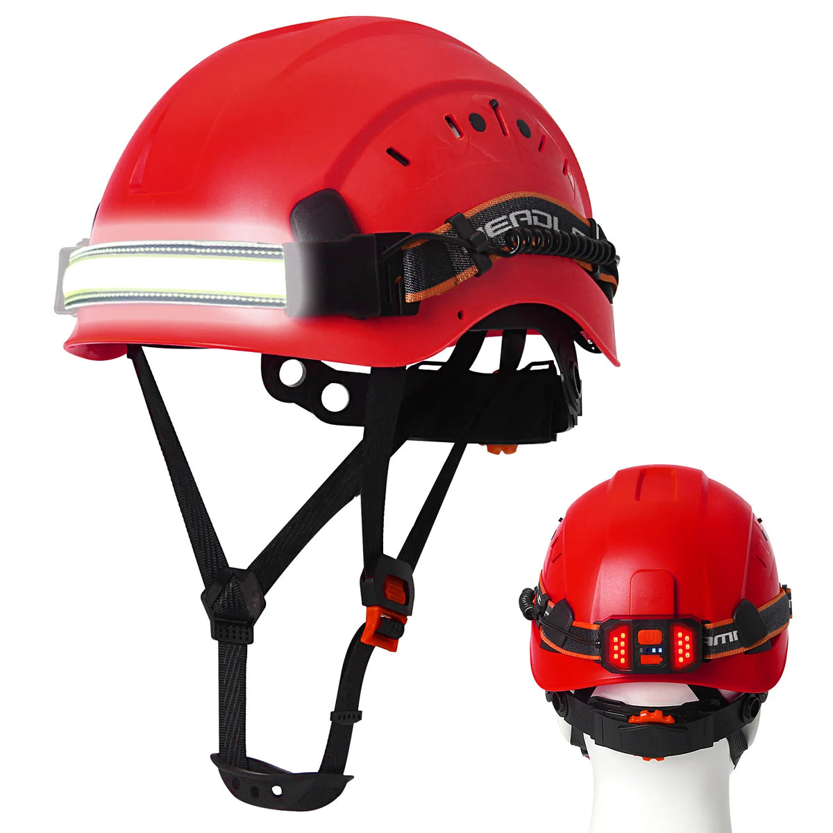 Aolamegs SF06 CR08 Safety Helmet &ndash; Lightweight ABS LED Red A