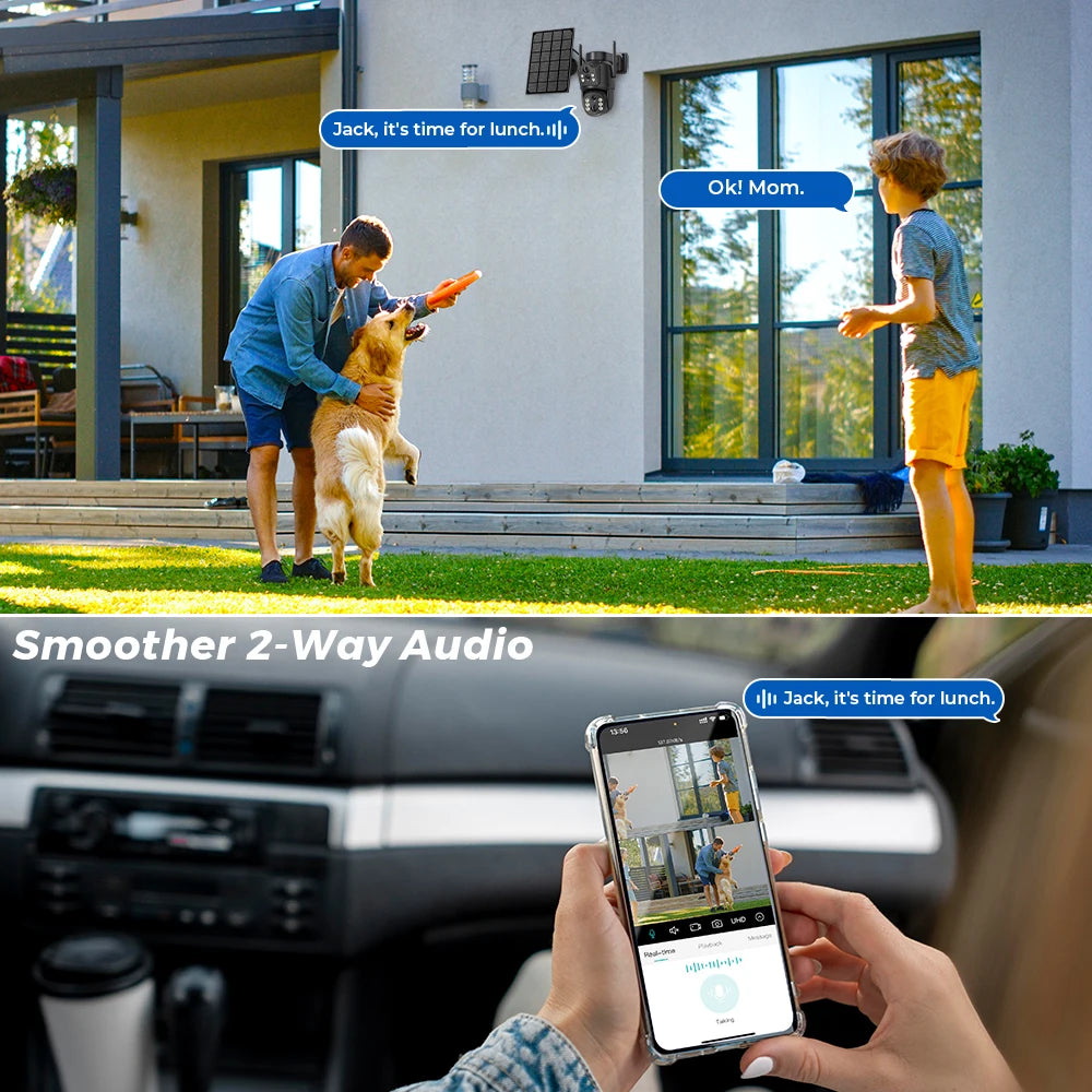 BESDER 4K Solar WiFi Camera &ndash; Wireless Outdoor Surveillance