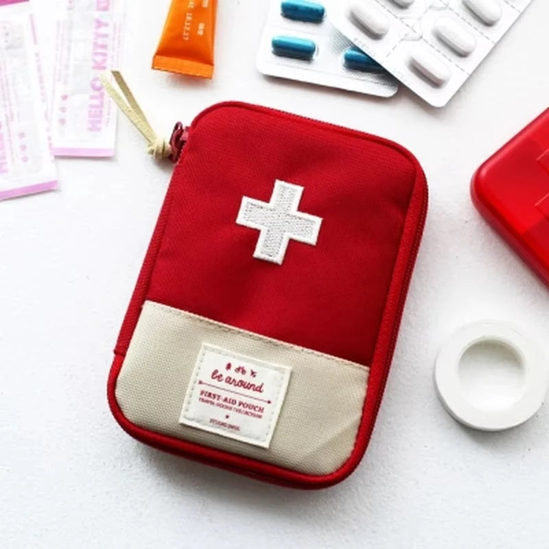 Compact Portable First Aid Kit for Travel and Outdoor Emergencies