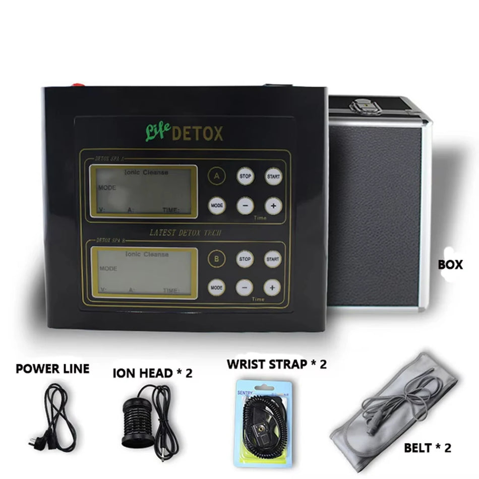 Dobbeltbruger ionisk detox fodbad med langt infrarød massage