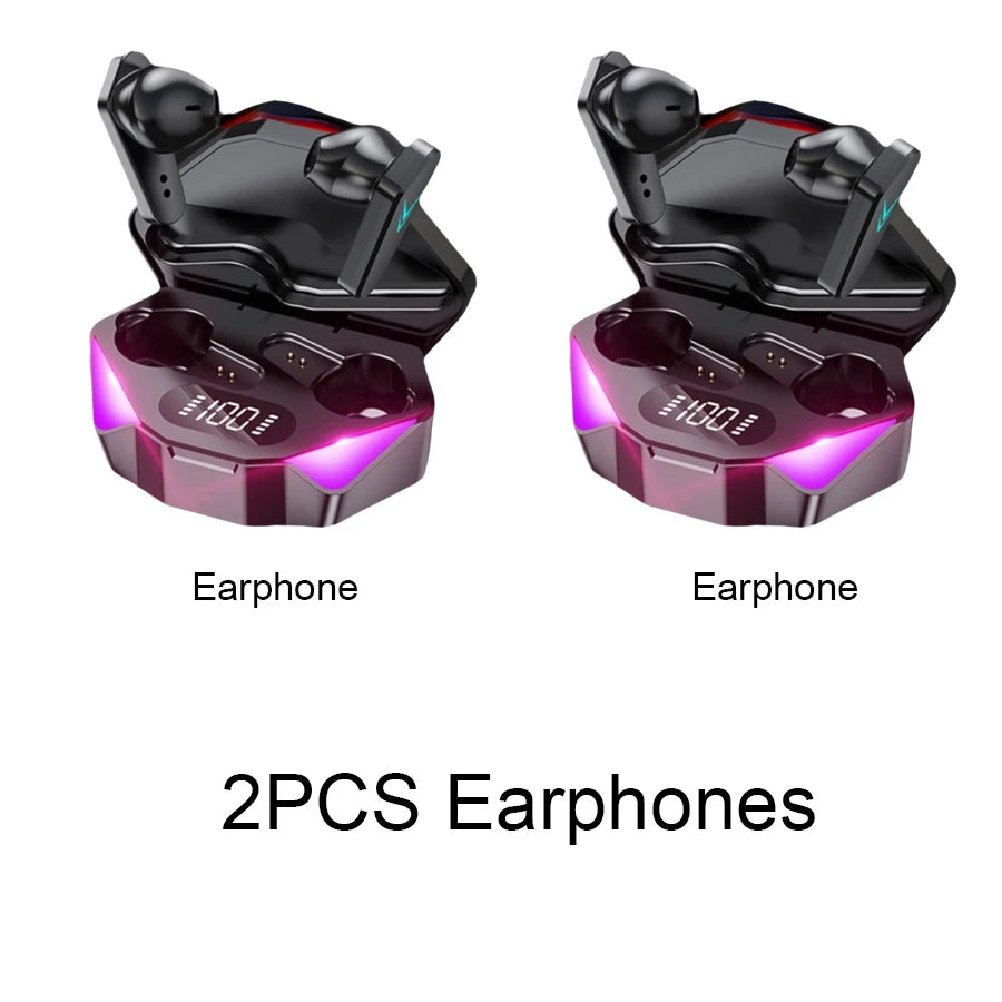Bluetooth Wireless Gaming Earbuds with Mic and Low Latency D