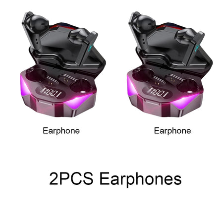 Bluetooth Wireless Gaming Earbuds with Mic and Low Latency D