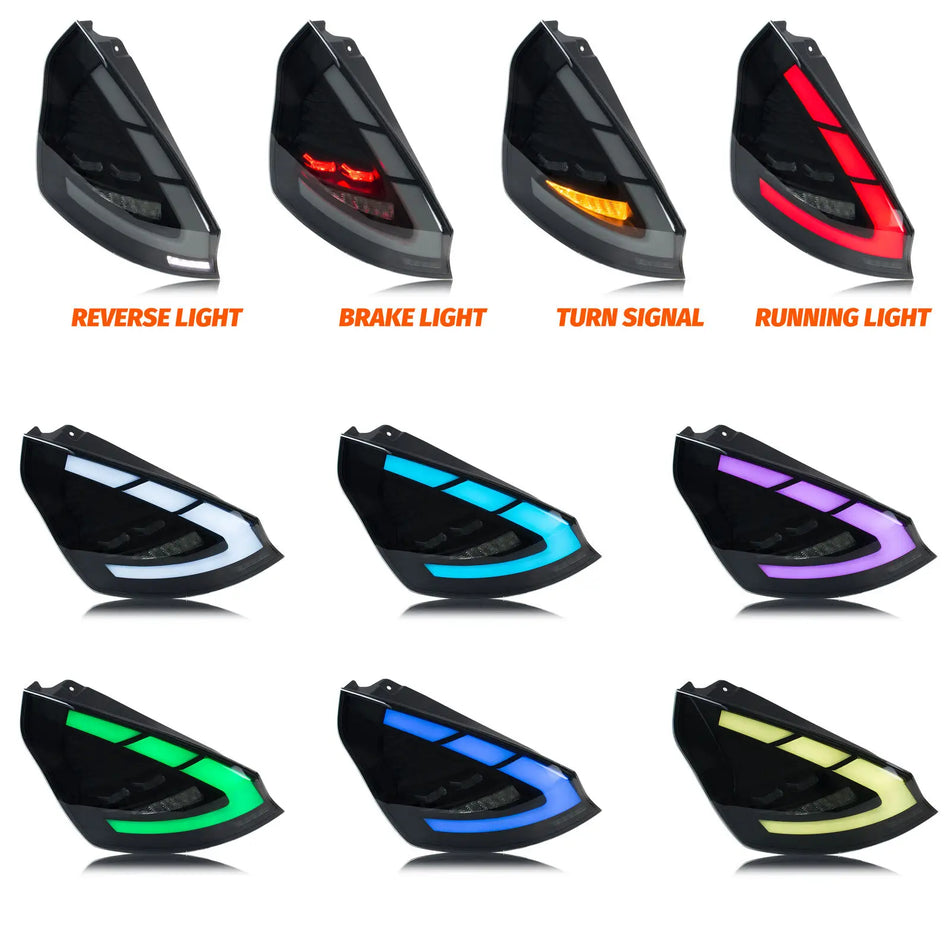 Ford Fiesta LED RGB Bakljus – Sekventiell Blinkersignal