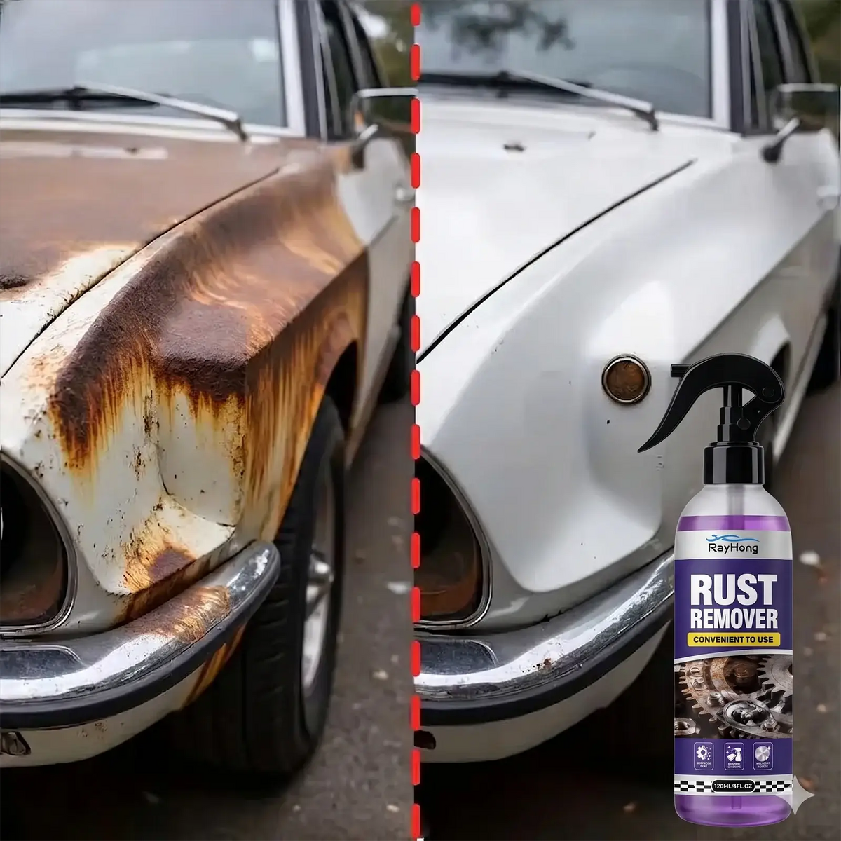 Multifunctional car rust remover used for removing rust providing surface protection on car brake pads iron metal surface by InterCyprus Trading Ltd