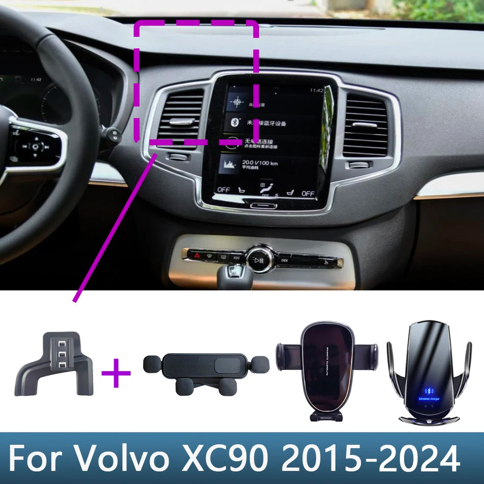 Volvo XC90 Fixed Bracket Base Mount With Wireless Charging