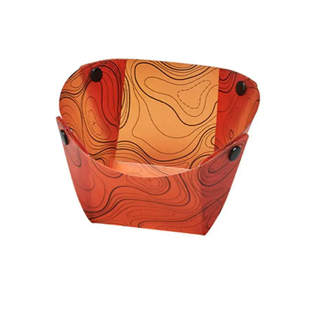 Outdoor Portable Foldable Camping Tableware Food Grade Orange bowl